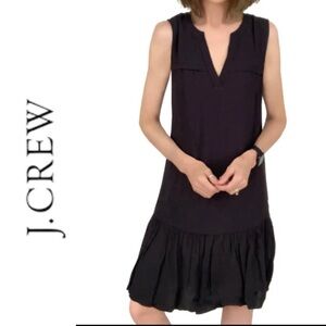 J. Crew Black Sleeveless Mini Dress